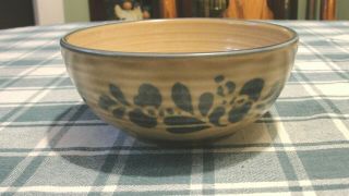 Vintage Pfaltzgraff Folk Art Blue 009 Soup/cereal Bowls 5 1/4 " Diameter