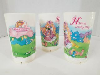 Set Of 3 Vintage 1986 Lady Lovelylocks And The Pixietails Plastic Glasses Usa