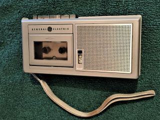 Vintage G.  E.  3 - 5338a Micro Cassette Recorder/player - - Made In Japan - -