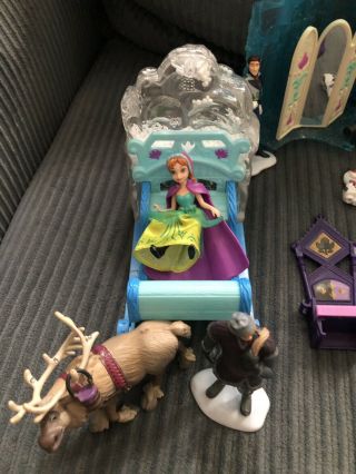 Polly Pocket Disney Princess Frozen Elsa ' s Castle Ariel Kristoff Hanz Furniture 5