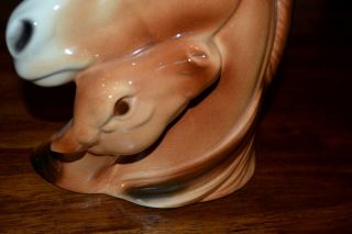 Vintage ROYAL COPELY Horse Head VASE With Foal/Colt Ceramic Pottery INV 819 - 3 3