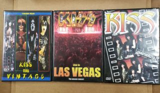 3 Kiss Dvds Live In Las Vegas Unauthorized Kiss The Vintage