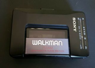 Vintage Black Sony Walkman Wm - F2015 Portable Radio Cassette Player -