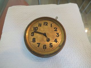 Antique Vintage Aristo 8 Days Swiss Made Travel Car Clock
