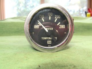 Vintage Stewart Warner Sw Water Temperature Gauge - 100 - 280 Degrees