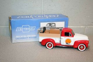 Vtg Liberty Diecast 1952 Chevy 1/2 Ton Metal Coin Bank Pickup Truck Farm Bureau