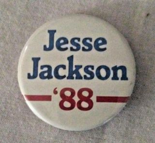 Vintage Jesse Jackson1988 Presidential Election Pin Button