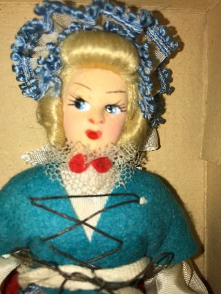 Vintage LELA DOLL made in ITALY DOLL Piemonta 6” Doll 2