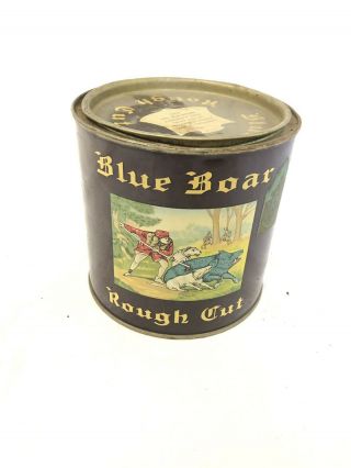 Vintage Blue Boar Rough Cut Tobacco Tin