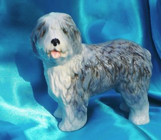 Vintage Dog.  Porcelain Sylvac England Old English Sheepdog Bobtail Herding Dog