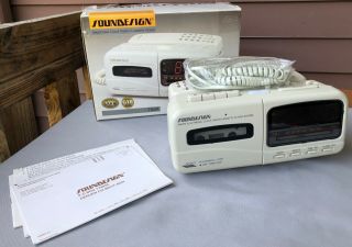 Vintage Soundesign Phone Am Fm Radio Cassette Player 7569