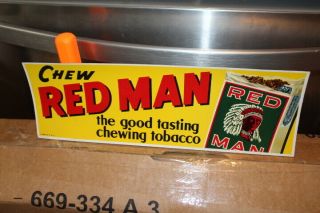 Red Man Chewing Tobacco Indian 1950 