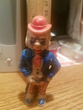Vintage 1950s Mr.  Bluster 4 " Plastic Puppet Tee Vee Figure Howdy Doody