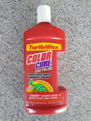 Vintage 2000 Turtle Wax Color Cure Red Car Polish - Good - Approx 1/2 Full