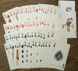 Cedar Point Jumbo Playing Cards Vintage 1960s 6 3/4 " X 4 1/4 "