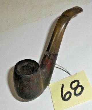 Vintage Classic Style Briar Wood Bowl 5 " Pipe 68