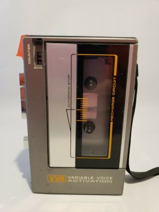 Vintage General Electric 3 - 5318a Variable Voice Activation Cassette Recorder Ge