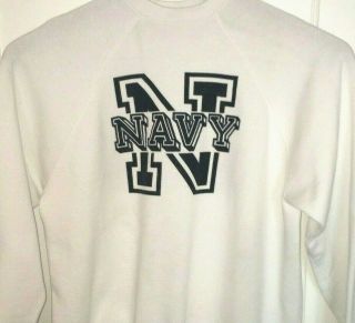 Vtg United States Naval Academy Sweatshirt Rare U.  S Navy Midshipmen Usa Usna