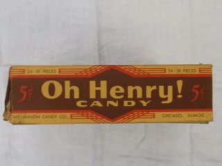 Vintage 1940 ' s Oh Henry Candy Box 2