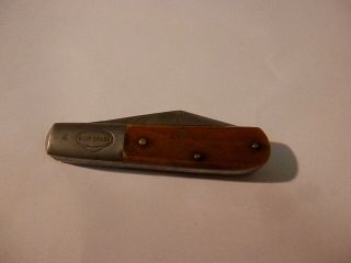 Vintage Two Blade Blue Grass Folding Pocket Knife Belknap Louisville Ky 5722