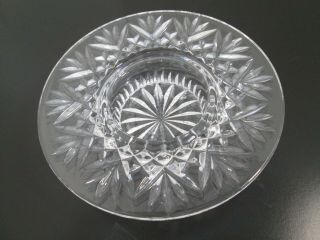 Vintage Waterford Ludlow Pattern Cut Crystal Wide Rim Bowl Ashtray Dish 8 "