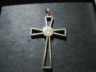 Vintage 1/20 12k Gold Filled Holy Cross Pendant 3/4 " X1 1/4 "