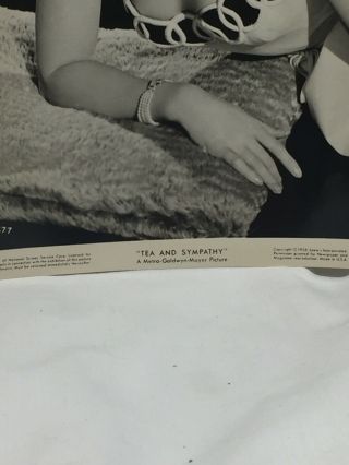 Vintage 1956 Black And White Photo Of Deborah Kerr In Tea And Sympathy 56/391 2