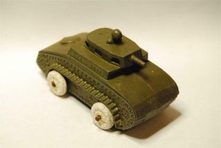 Vintage Barclay/manoil Cast Metal/lead Toy Ww1 Era Us Army Tank.