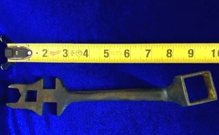 Vintage Antique Farming Wrench Offset Angled Wrench 10 Inches Long Fast Ship
