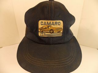 Camaro Z28 Hat Vintage Blue Summer Adj Snapback Cap