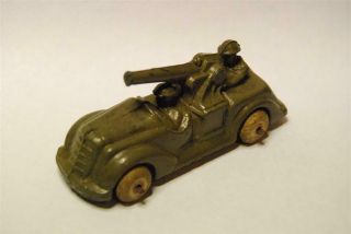 Barclay Manoil Vintage Lead Toy Ww1 Era Us Army Armoured Car With Cannon