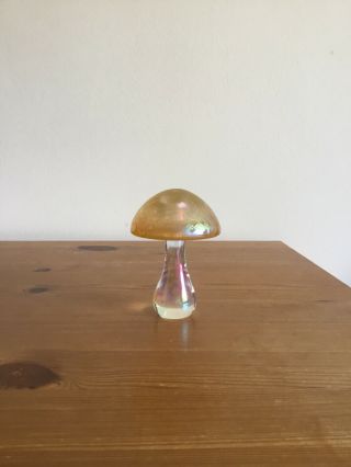 Vintage John Ditchfield Iridescent Glass Mushroom