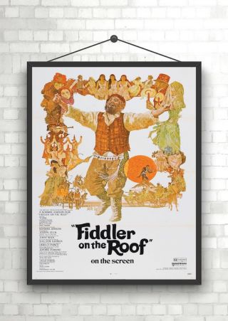Fiddler On The Roof Vintage Large Movie Poster Art Print A0 A1 A2 A3 A4 Maxi