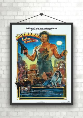 Big Trouble In Little China Vintage Classic Large Movie Poster Print A0 A1 A2 A3