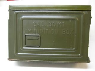 Vintage Canco Wwll Us Army Ammo Can Cal 30 M1 Military Ammunition Box (empty)