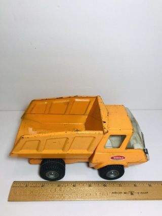 Vintage 1970’s Tonka Orange Dump Truck Metal Diecast