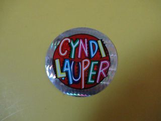 Vintage Cyndi Lauper Hologram Sticker