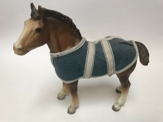 Breyer Traditional Model Horse Vintage Clydesdale Foal Bay 84 With Blanket