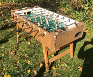 Vintage Old School Foosball Table Still Playable,  For Restoration Or Parts
