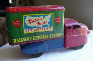 Wyandotte Toys Railway Express Agency Vintage Steel Toy Truck