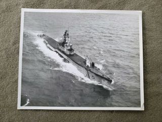 Vintage B/w Photo Uss Perch • Ss - 313 Us Navy Ship