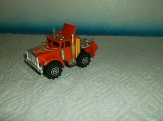Vintage 1981 Ljn Rough Rider Stomper Orange Semi Truck