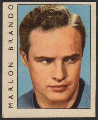 Marlon Brando - 1956 - 62 Vintage Swedish Star Parade Set Movie Star Card 100