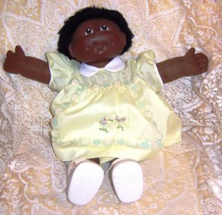Vintage 18 " Cabbage Patch Doll Black African American Boy Or Girl