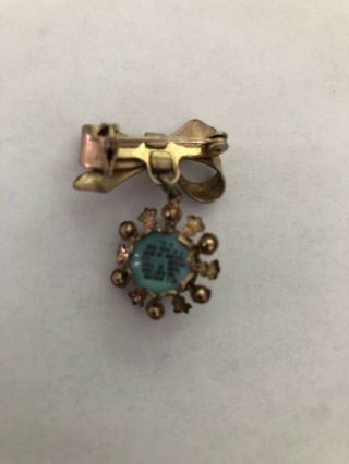 Vintage Brooch Bow With Mustard Seed,  Lords Prayer. 2