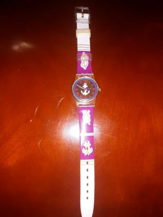 Vintage Swatch Watch 80s - 90s Red Knot.  1992 Lk130