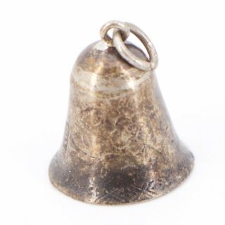 Vtg Sterling Silver - Jingle Bell Bracelet Charm Rings - 1g