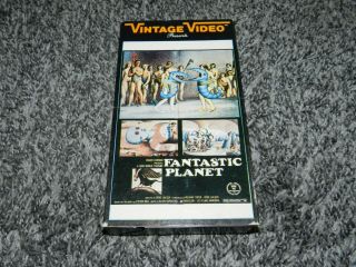 Rare Fantasy Vhs The Fantastic Planet Directed By Rene Laloux 1985 Vintage Video