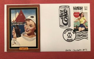 2018 Zazzle Coca Cola Stamp Ping Pong Girl Sailer Vintage Advertisement Cachet