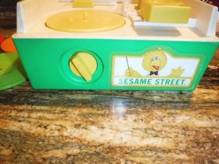 Vintage 1984 Sesame Street Fisher Price Music Record Player,  w/ 4 Records: 3